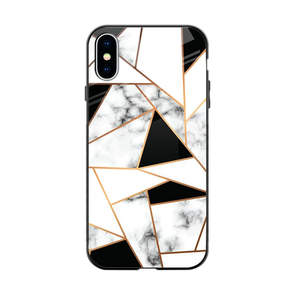 Monochrome Mosaic back phone cover | glass case for iphone x