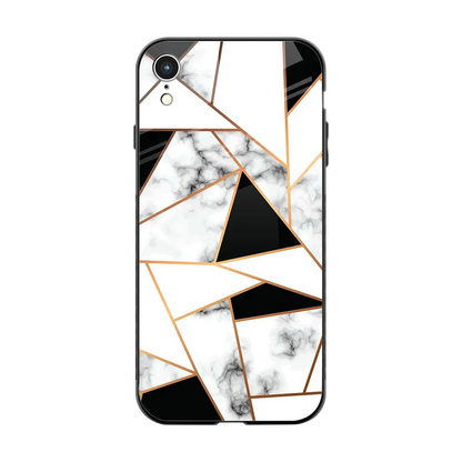Monochrome Mosaic back phone cover | glass case for iphone xr