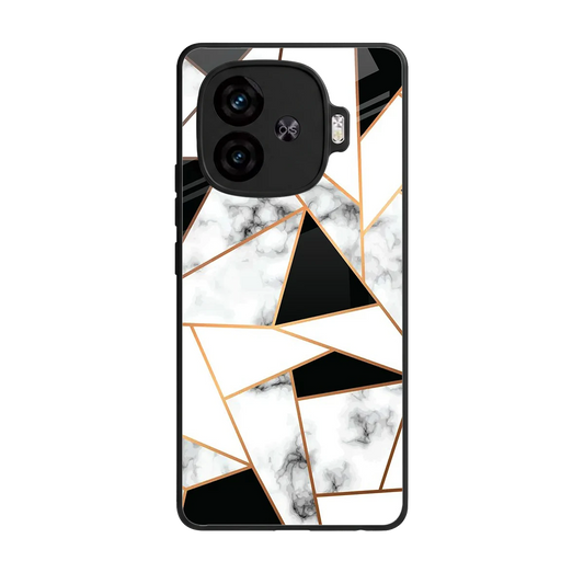 Monochrome Mosaic back phone cover | glass case for iqoo neo 10r 5g