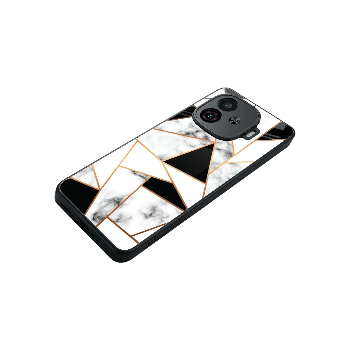 Monochrome Mosaic stylish phone case for iqoo neo 10r 5g | glossy glass and slim fit