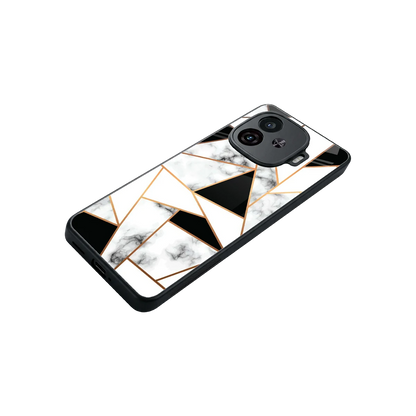 Monochrome Mosaic stylish phone case for iqoo neo 10r 5g | glossy glass and slim fit