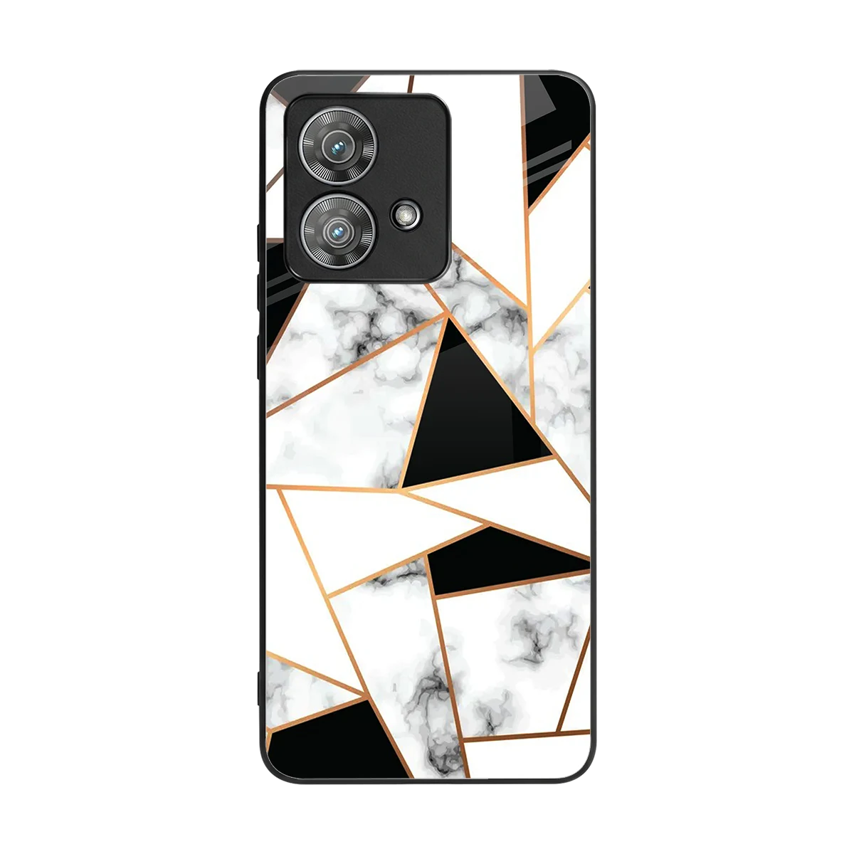 Monochrome Mosaic back phone cover | glass case for motorola edge 40 neo 5g