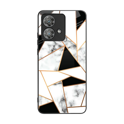 Monochrome Mosaic back phone cover | glass case for motorola edge 40 neo 5g