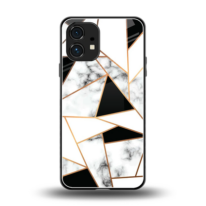 Monochrome Mosaic back phone cover | glass case for nothing phone 1