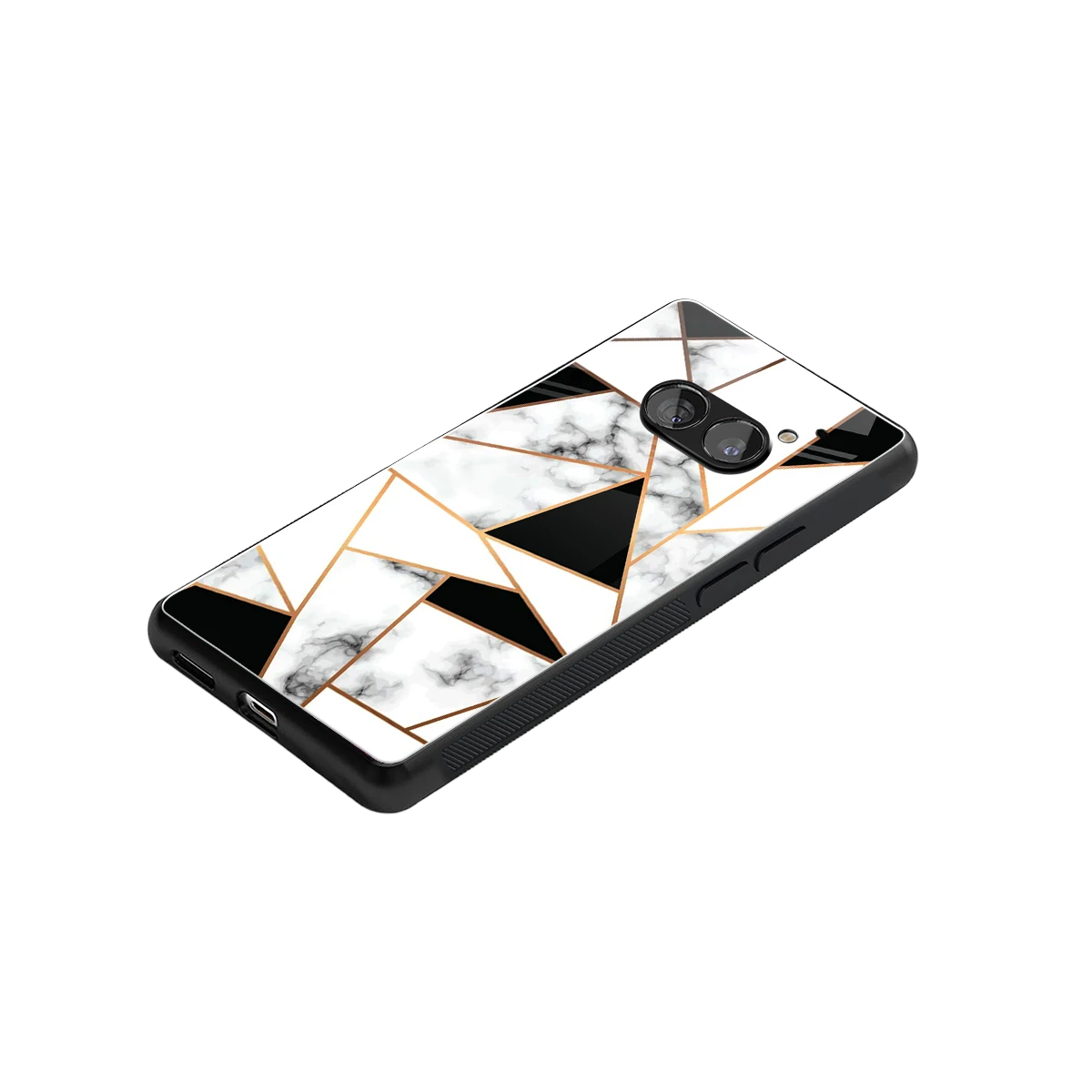 Monochrome Mosaic stylish phone case for nothing phone 2a | glossy glass and slim fit