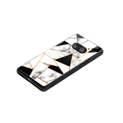 Monochrome Mosaic stylish phone case for nothing phone 2a | glossy glass and slim fit