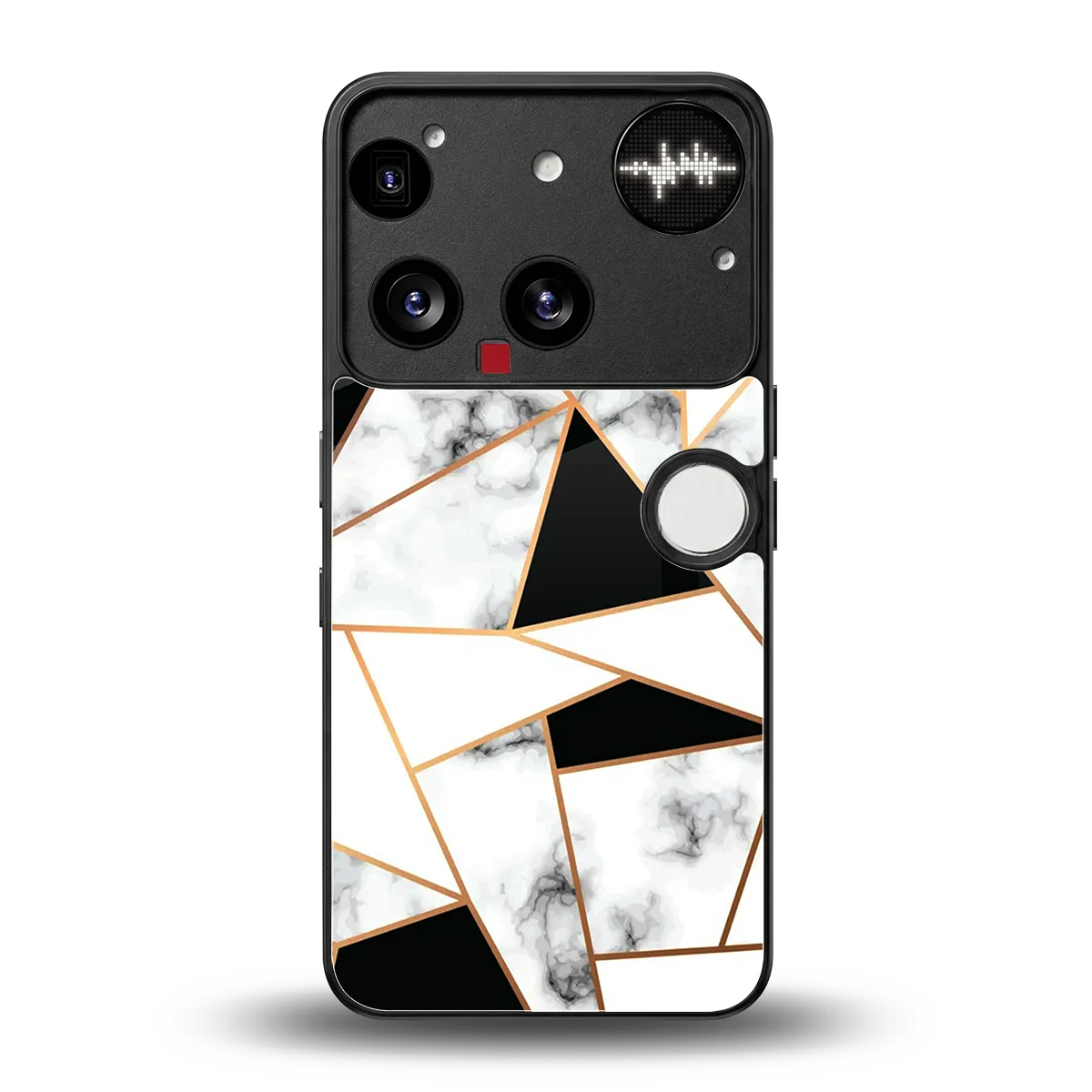 Monochrome Mosaic back phone cover | glass case for nothing phone 3