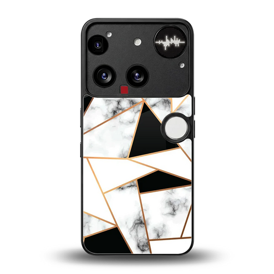 Monochrome Mosaic back phone cover | glass case for nothing phone 3