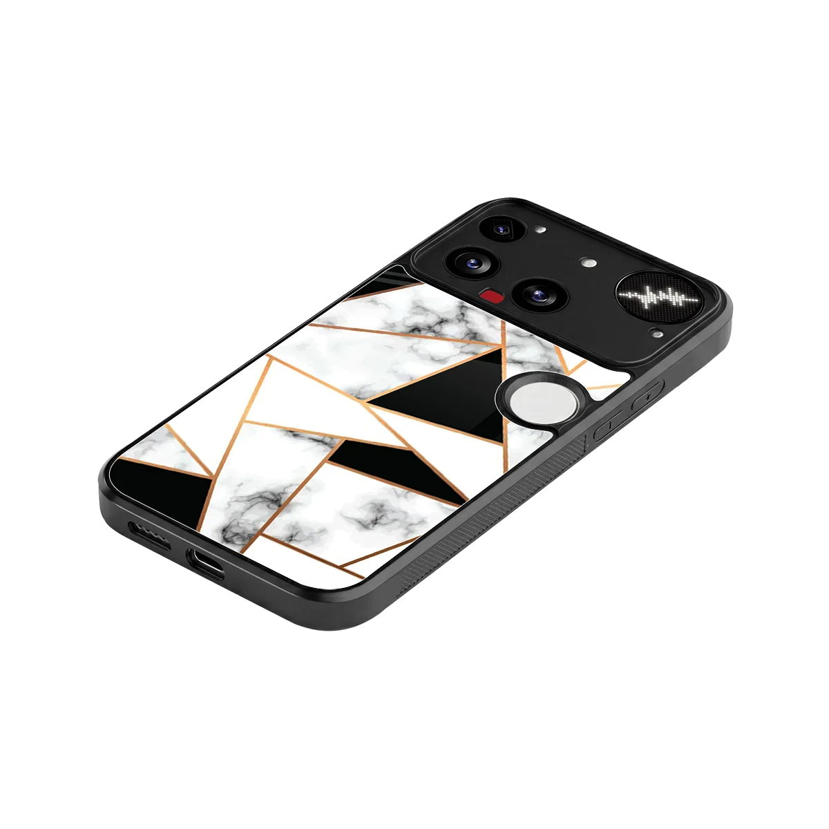 Monochrome Mosaic stylish phone case for nothing phone 3 | glossy glass and slim fit