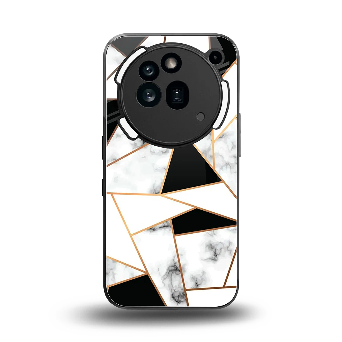 Monochrome Mosaic back phone cover | glass case for nothing phone 3a pro