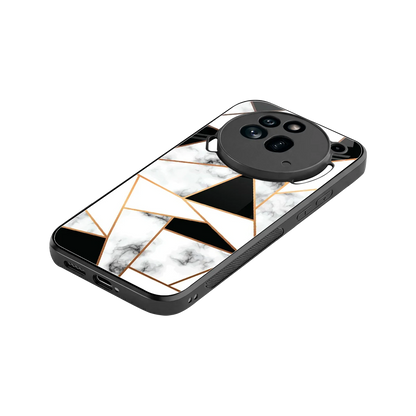 Monochrome Mosaic stylish phone case for nothing phone 3a pro | glossy glass and slim fit