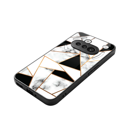 Monochrome Mosaic stylish phone case for nothing phone 3a | glossy glass and slim fit