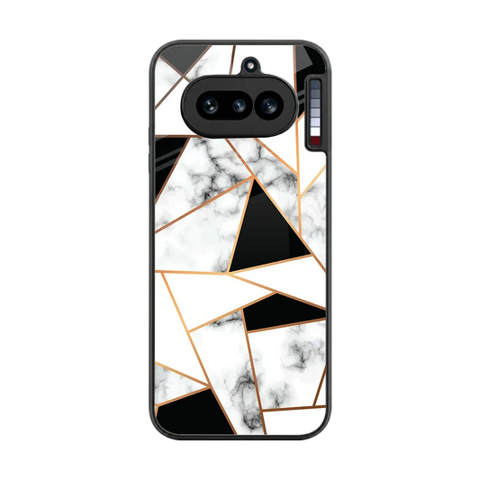 Monochrome Mosaic back phone cover | glass case for nothing phone 4a