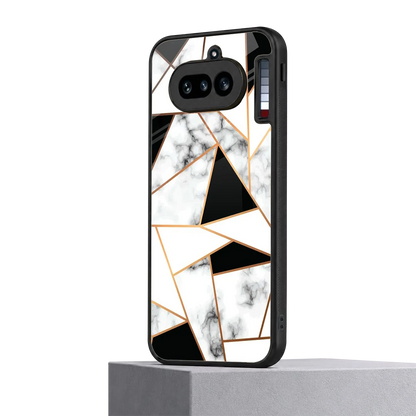 Monochrome Mosaic nothing phone 4a mobile cover | shockproof glass phone case