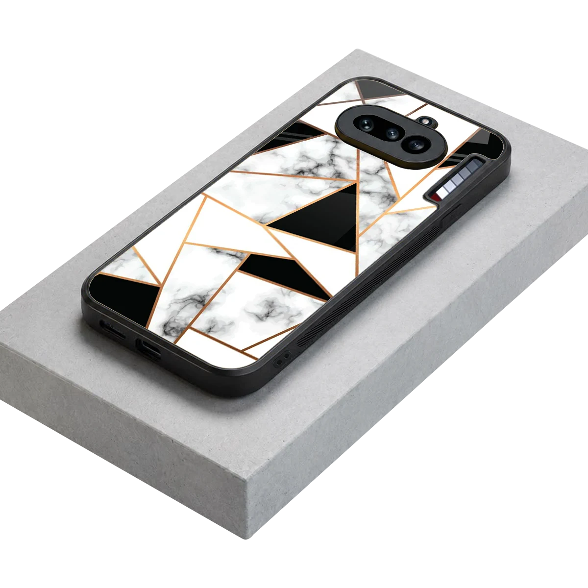 Monochrome Mosaic stylish phone case for nothing phone 4a | glossy glass and slim fit