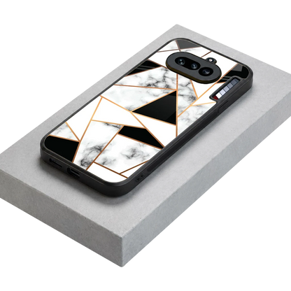 Monochrome Mosaic stylish phone case for nothing phone 4a | glossy glass and slim fit