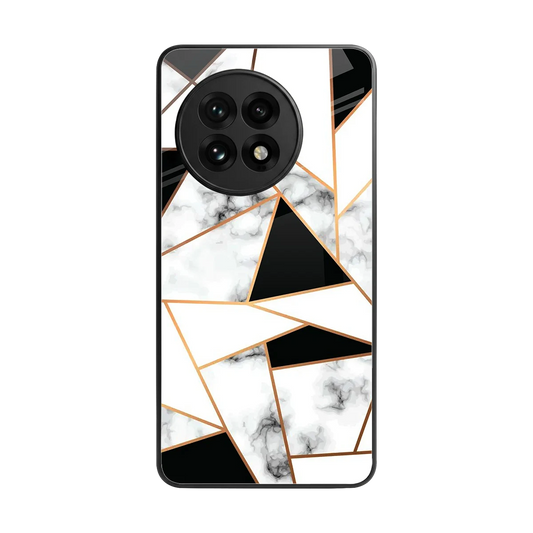 Monochrome Mosaic back phone cover | glass case for oneplus 13r