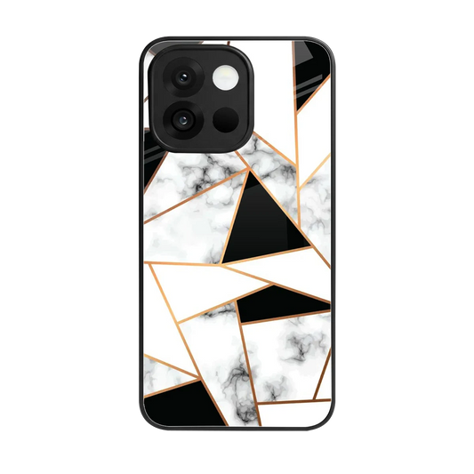 Monochrome Mosaic back phone cover | glass case for oneplus 13s