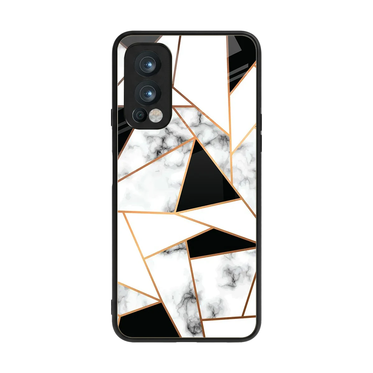 Monochrome Mosaic back phone cover | glass case for oneplus nord 2