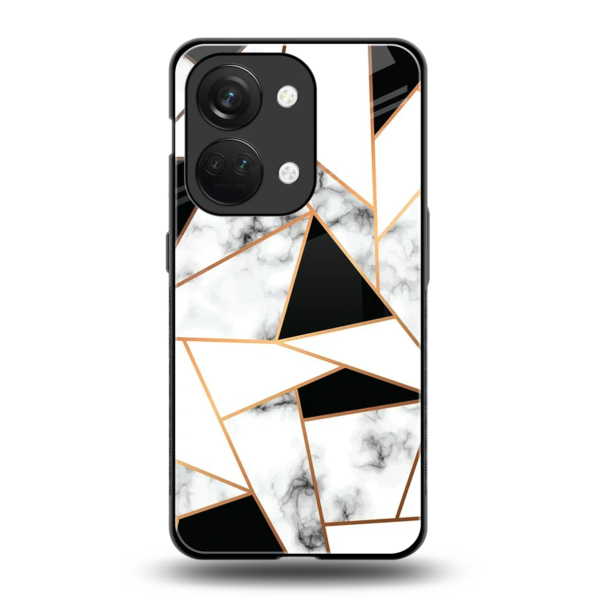 Monochrome Mosaic back phone cover | glass case for oneplus nord 3