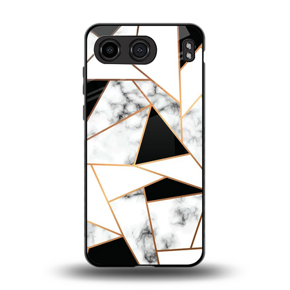 Monochrome Mosaic back phone cover | glass case for oneplus nord 4