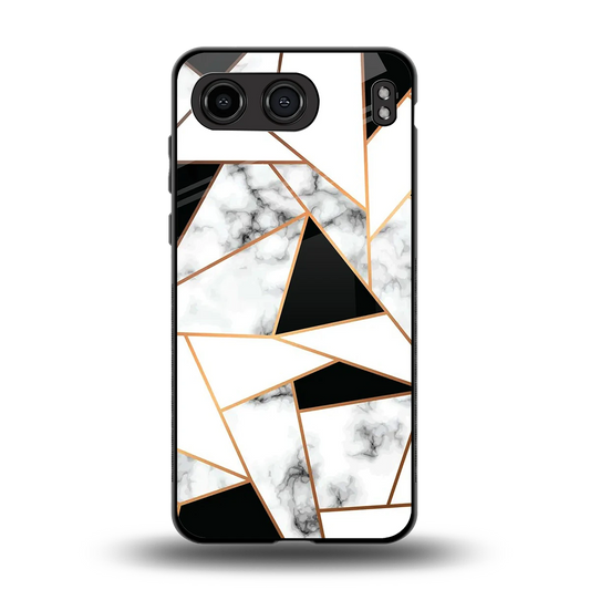 Monochrome Mosaic back phone cover | glass case for oneplus nord 4