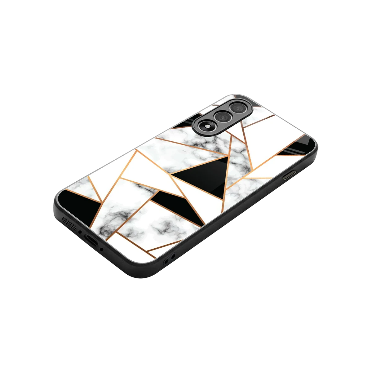 Monochrome Mosaic stylish phone case for oneplus nord 5 | glossy glass and slim fit