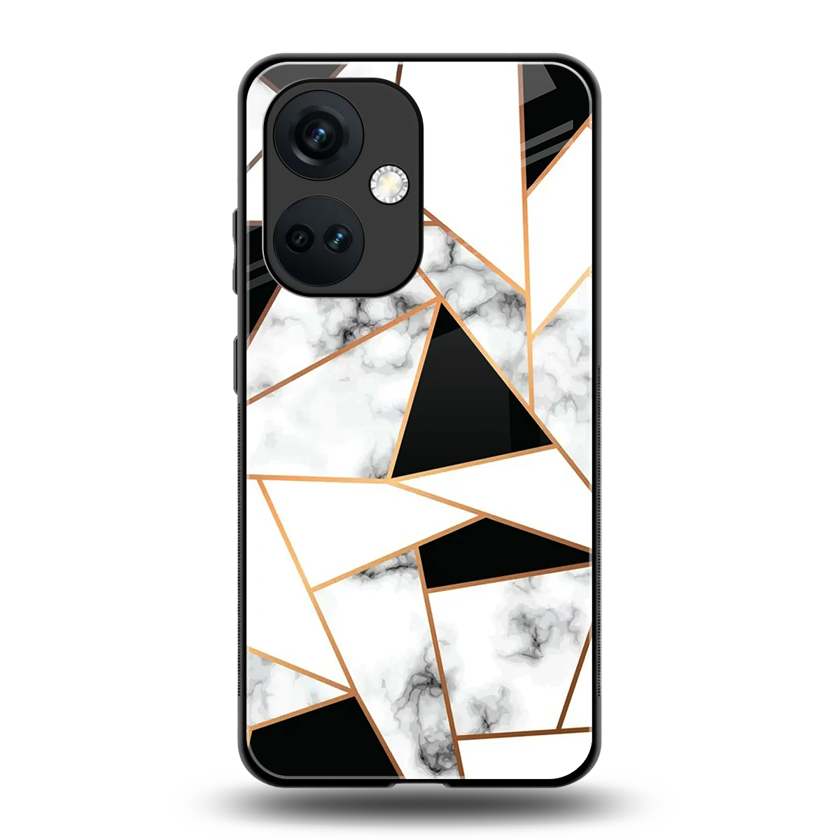 Monochrome Mosaic back phone cover | glass case for oneplus nord ce 3