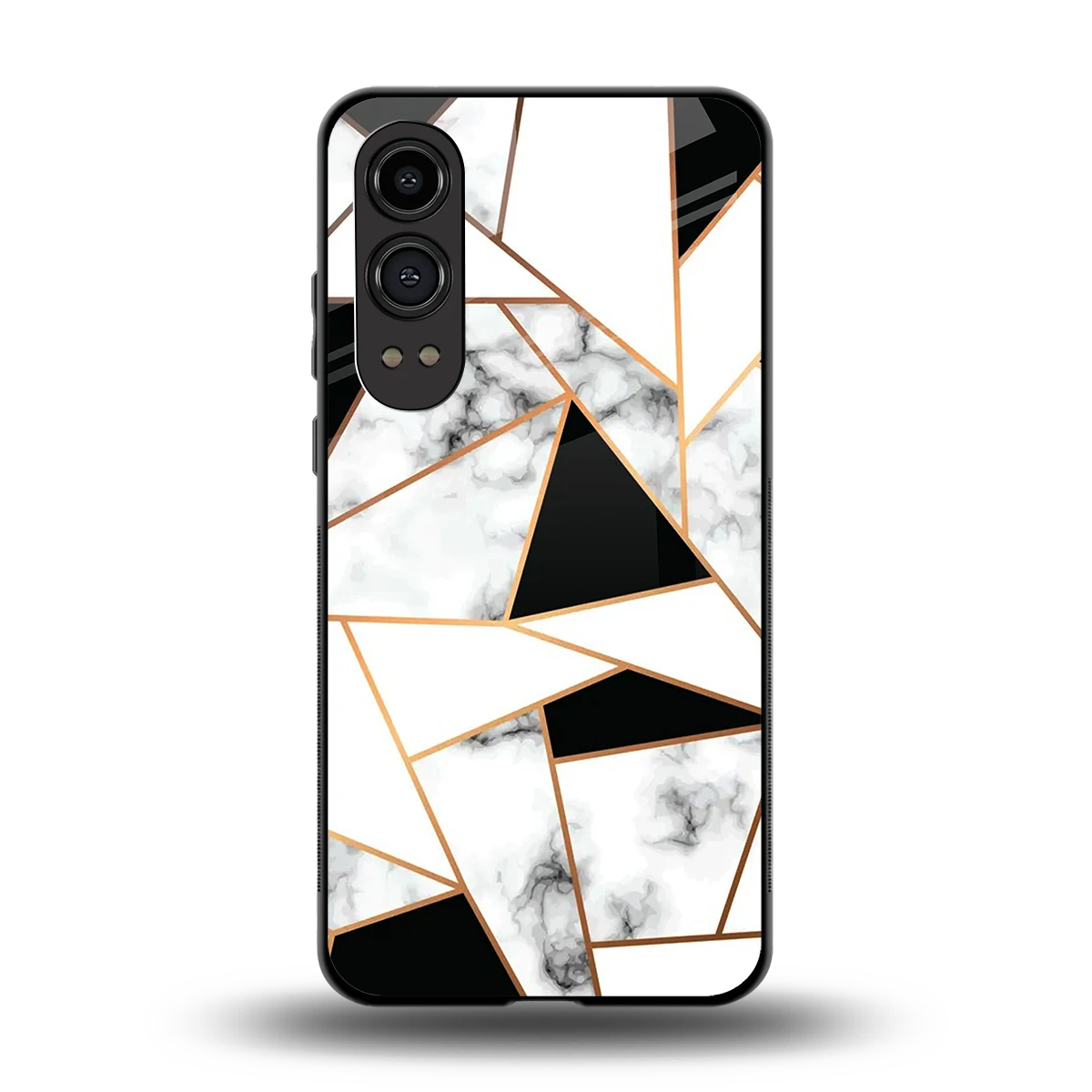 Monochrome Mosaic back phone cover | glass case for oneplus nord ce 4 lite