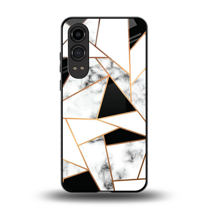Monochrome Mosaic back phone cover | glass case for oneplus nord ce 4 lite
