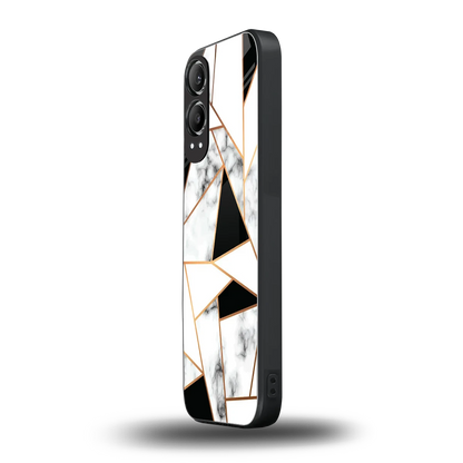 Monochrome Mosaic oneplus nord ce 4 lite mobile cover | shockproof glass phone case