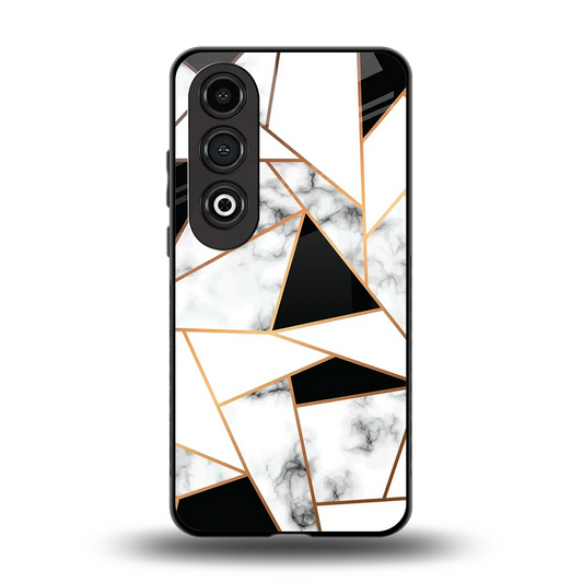 Monochrome Mosaic back phone cover | glass case for oneplus nord ce 4