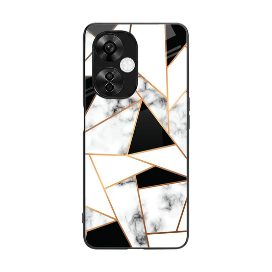 Monochrome Mosaic back phone cover | glass case for oneplus nord ce 3 lite