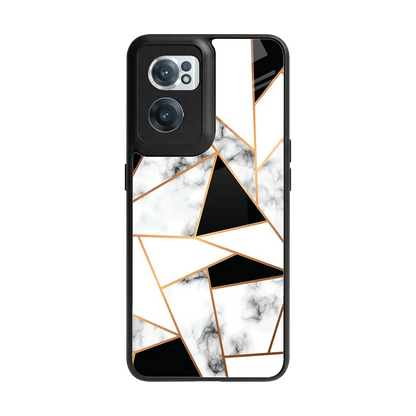 Monochrome Mosaic back phone cover | glass case for oneplus nord ce 2