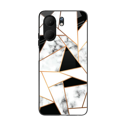 Monochrome Mosaic back phone cover | glass case for oppo a5x 5g