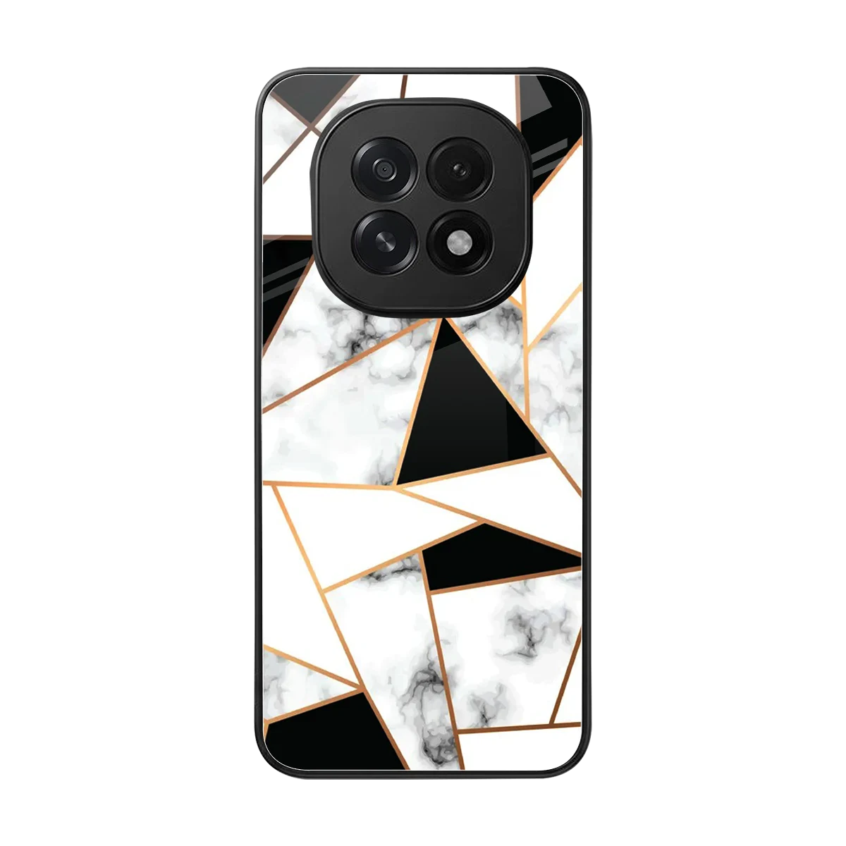 Monochrome Mosaic back phone cover | glass case for oppo f29 5g