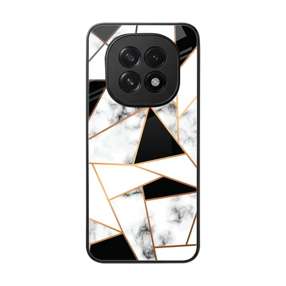 Monochrome Mosaic back phone cover | glass case for oppo f29 5g