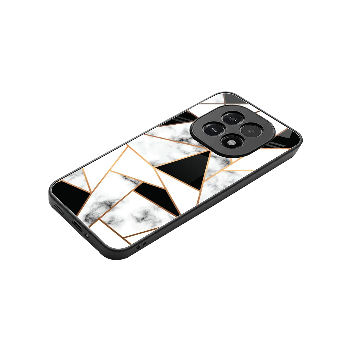 Monochrome Mosaic stylish phone case for oppo f29 5g | glossy glass and slim fit