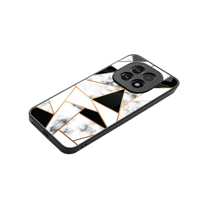 Monochrome Mosaic stylish phone case for oppo f29 5g | glossy glass and slim fit