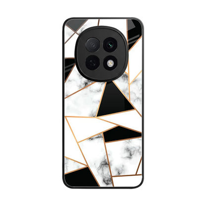 Monochrome Mosaic back phone cover | glass case for oppo f29 pro 5g
