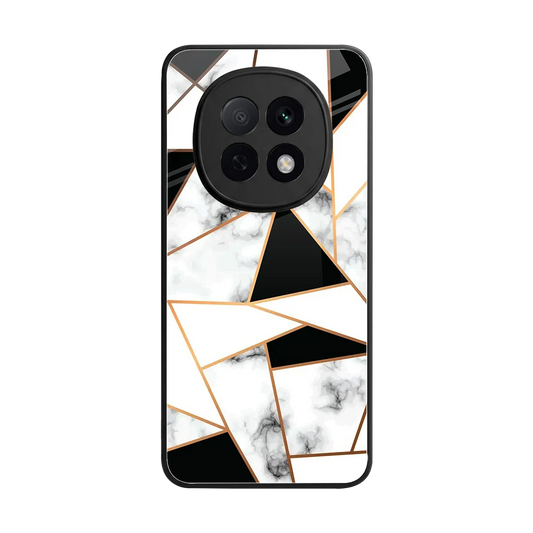 Monochrome Mosaic back phone cover | glass case for oppo f29 pro 5g
