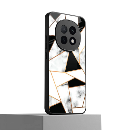 Monochrome Mosaic oppo f29 pro 5g mobile cover | shockproof glass phone case