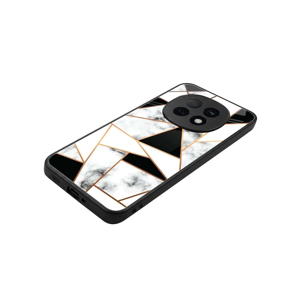 Monochrome Mosaic stylish phone case for oppo f29 pro 5g | glossy glass and slim fit