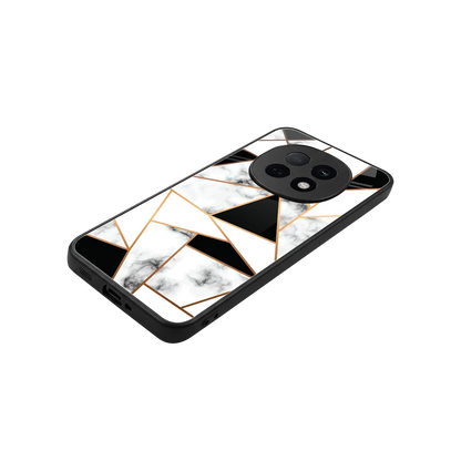 Monochrome Mosaic stylish phone case for oppo f29 pro 5g | glossy glass and slim fit