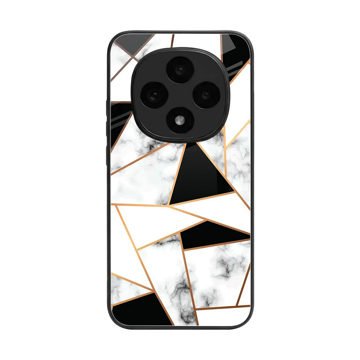 Monochrome Mosaic back phone cover | glass case for oppo f31 pro 5g