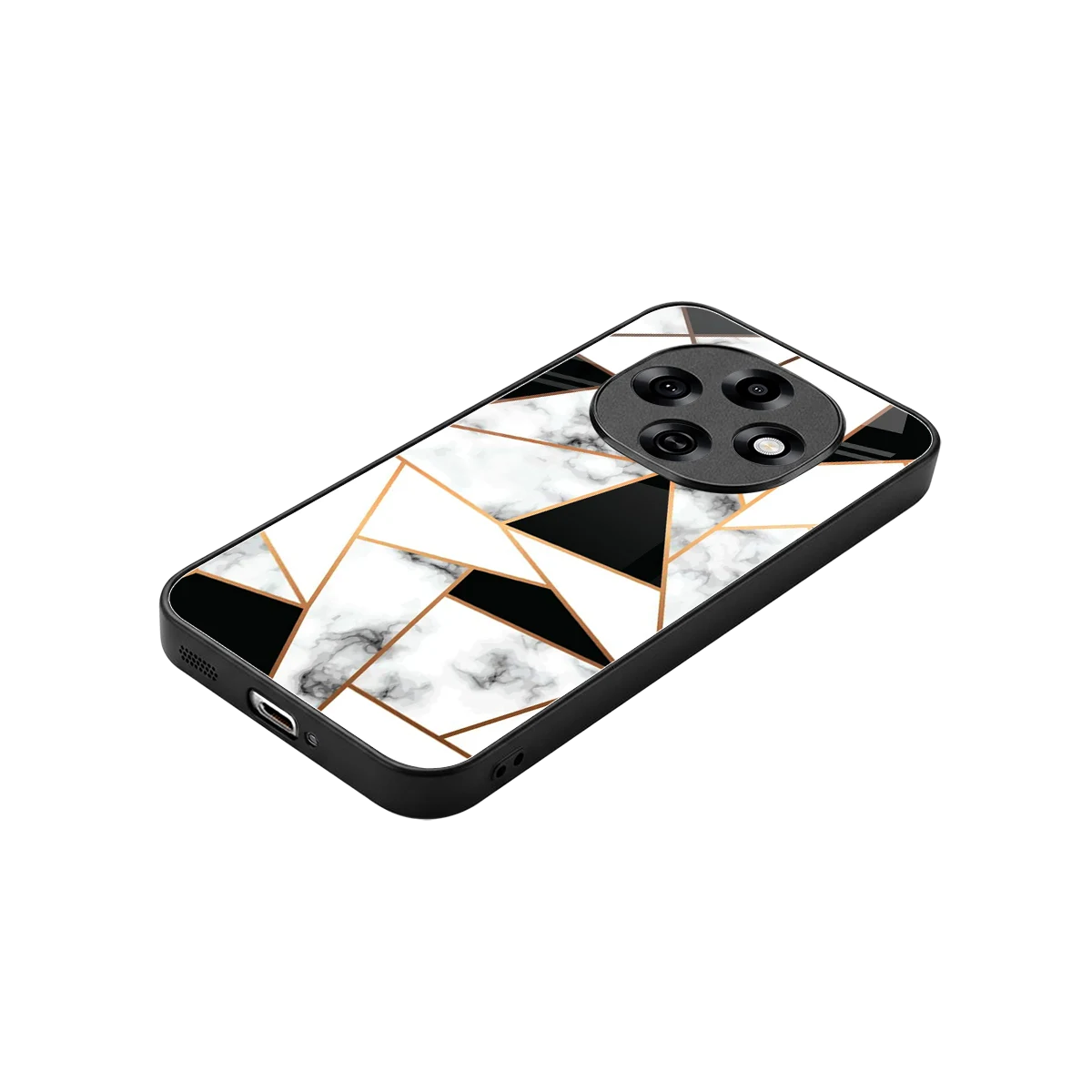Monochrome Mosaic stylish phone case for oppo f31 pro 5g | glossy glass and slim fit