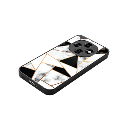 Monochrome Mosaic stylish phone case for oppo f31 pro 5g | glossy glass and slim fit