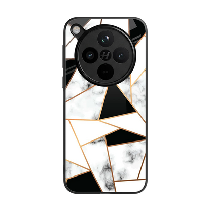 Monochrome Mosaic back phone cover | glass case for oppo find x8