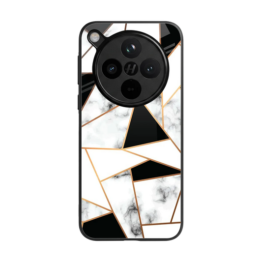 Monochrome Mosaic back phone cover | glass case for oppo find x8