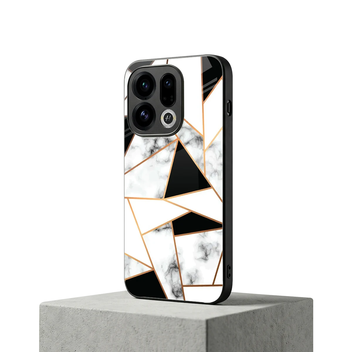 Monochrome Mosaic oppo find x9 mobile cover | shockproof glass phone case